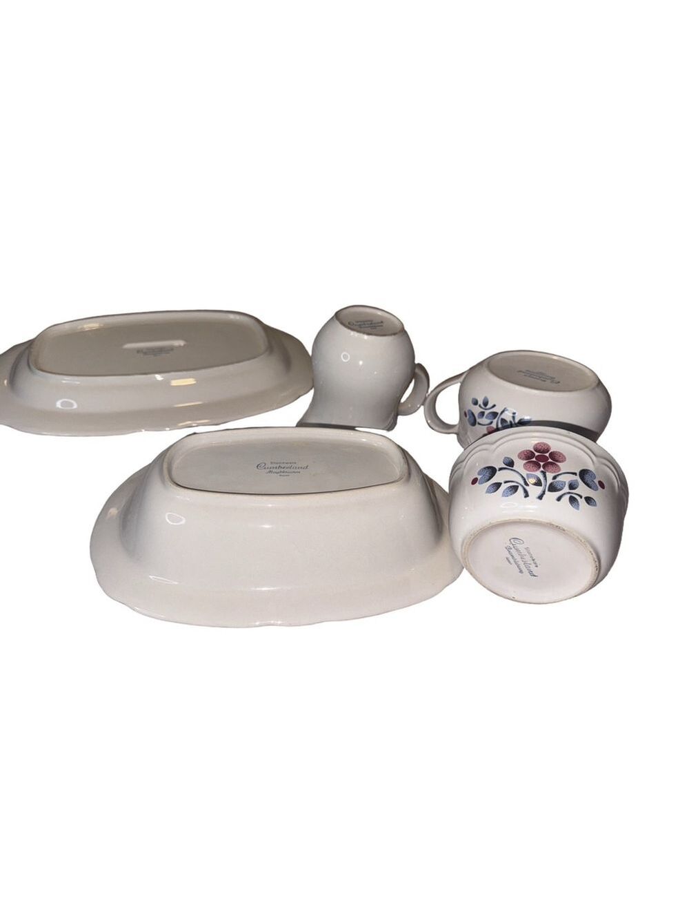 Cumberland Brambleberry stoneware by Hearthside, Japan. Vintage 6 pcs.